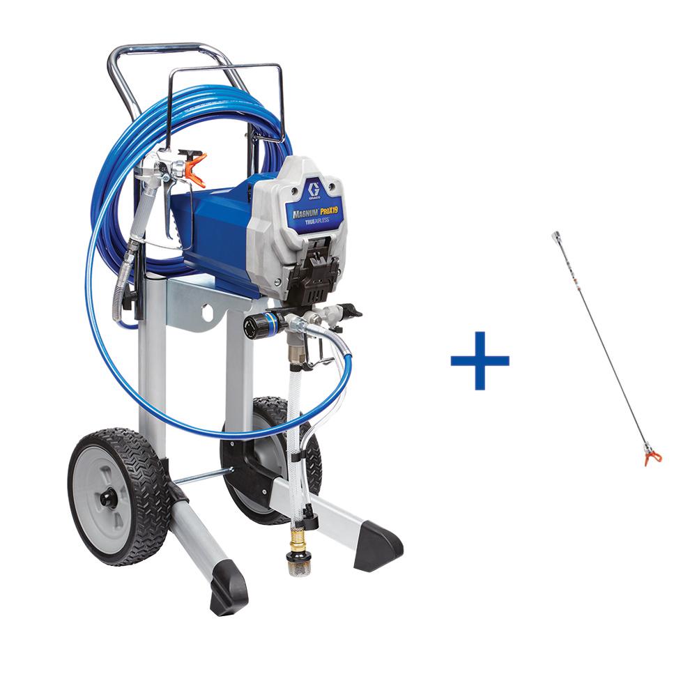 paint airless sprayer magnum graco x7 cart extension tip sprayers
