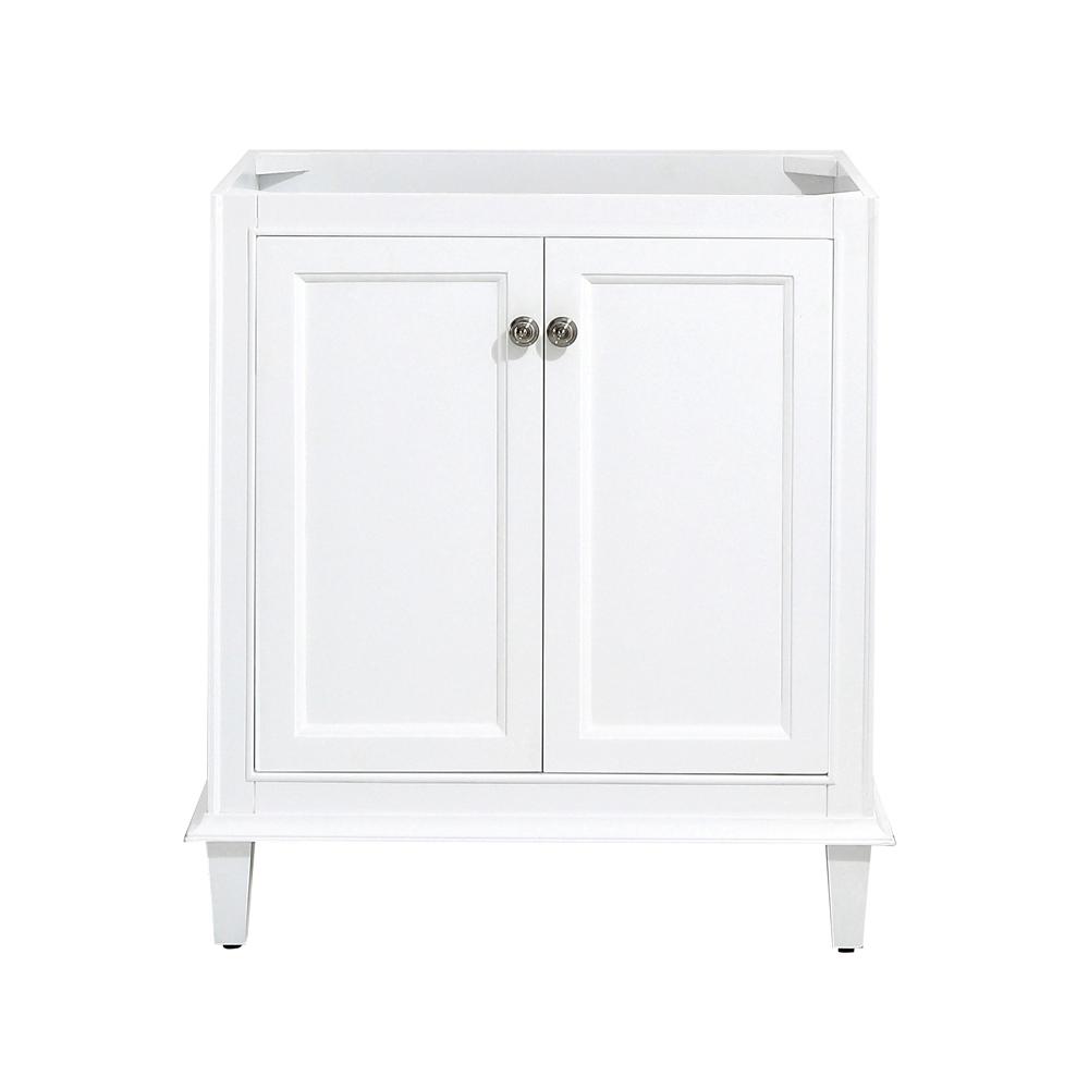 Home Decorators Collection Riverpine 30 In W X 22 In D Vanity Cabinet Only In White Riverpine 30 The Home Depot