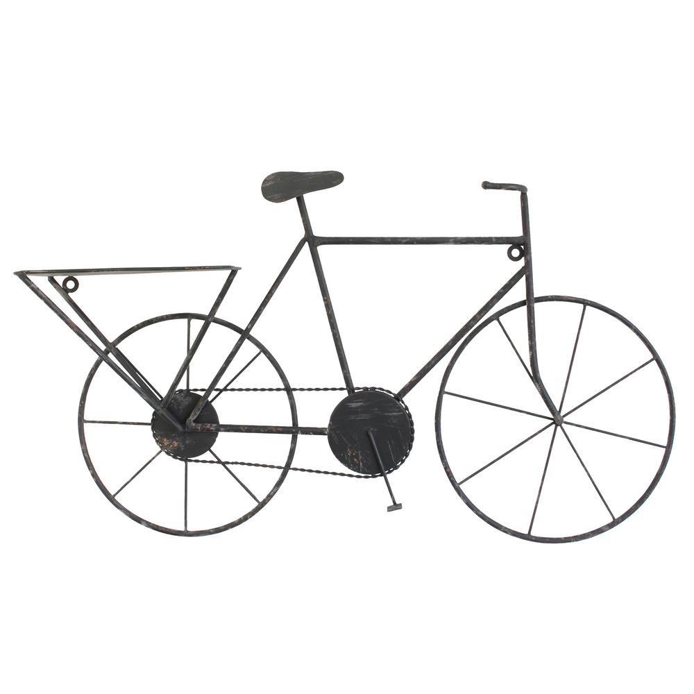 Stonebriar Collection Black Metal Bicycle Wall Art
