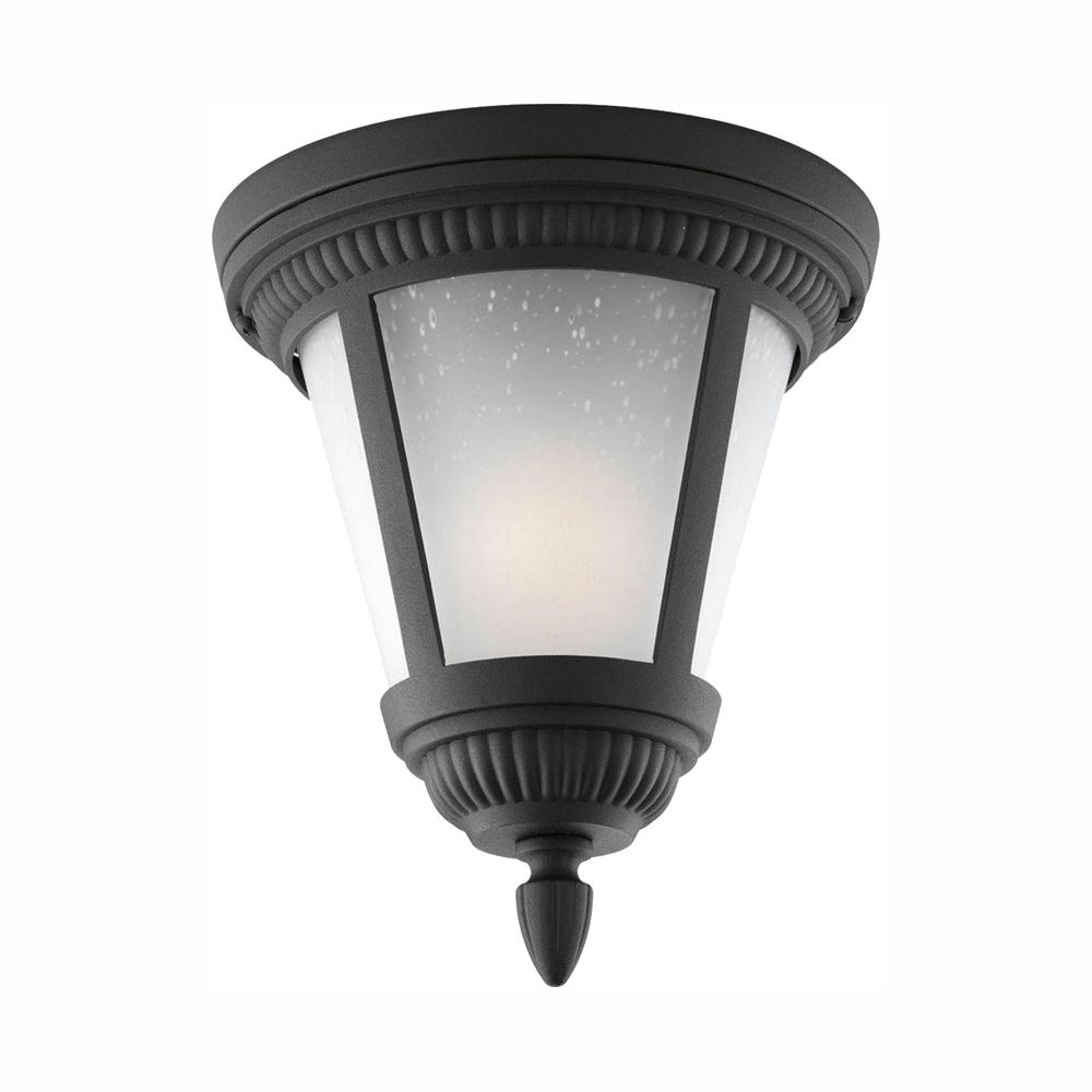 Progress Lighting Westport Collection 1 Light Black Outdoor Flushmount Progress Lighting Westport Collection 1 Light Black Outdoor Flushmount