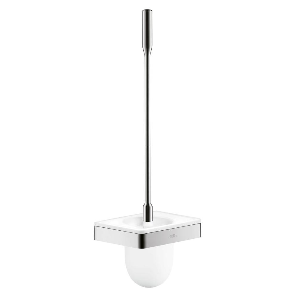 Hansgrohe Axor Universal Metal Toilet Brush and Holder for Wall in Chrome by Hansgrohe