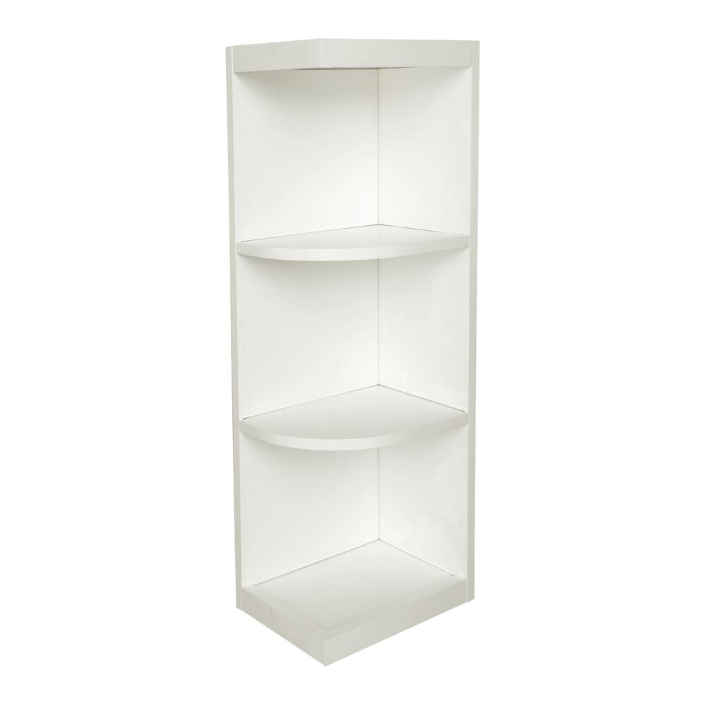 Plywell Ready To Emble 12x36x12 In Shaker Wall End Open Shelf Plywell Ready To Emble 12x36x12 In Shaker Wall End Open Shelf Cabinet White Swxwes1236 The Home Depot