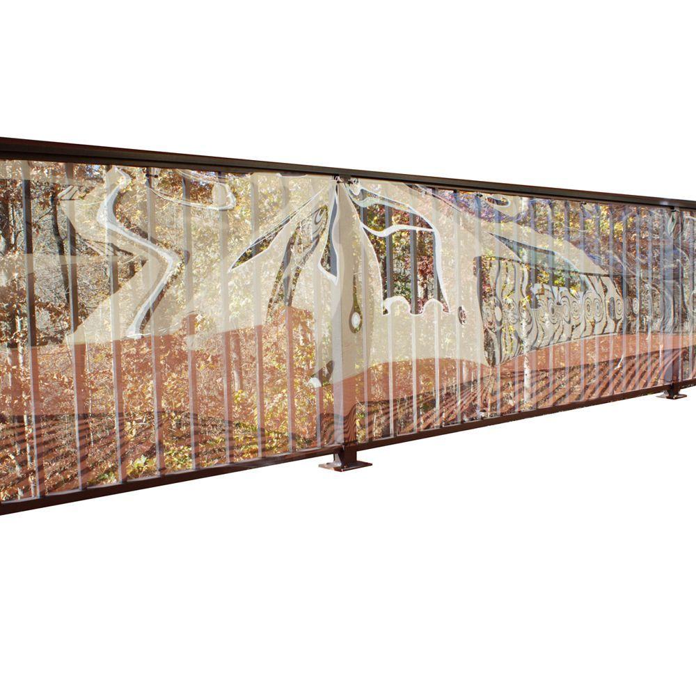 Cardinal Gates 15 ft. L x 36 in. H Clear Solid Plastic Outdoor Deck