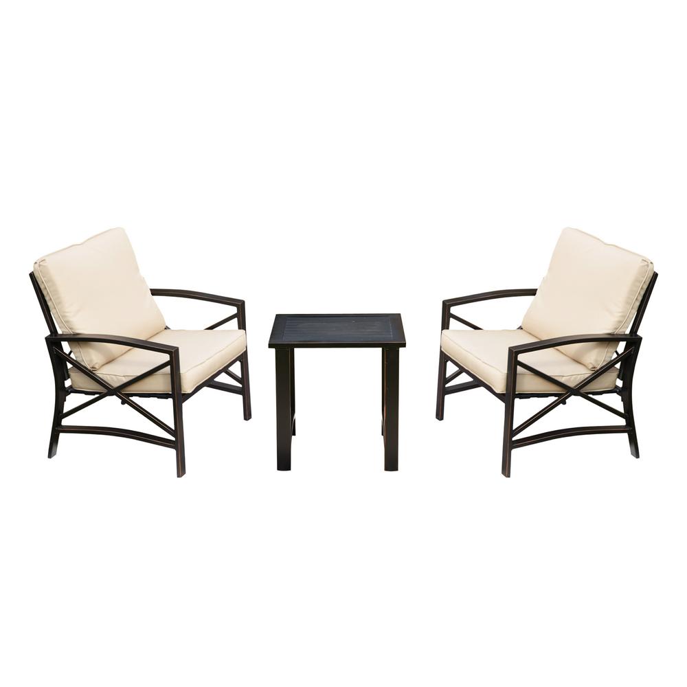 3pc Metal Patio Set - Patio Festival