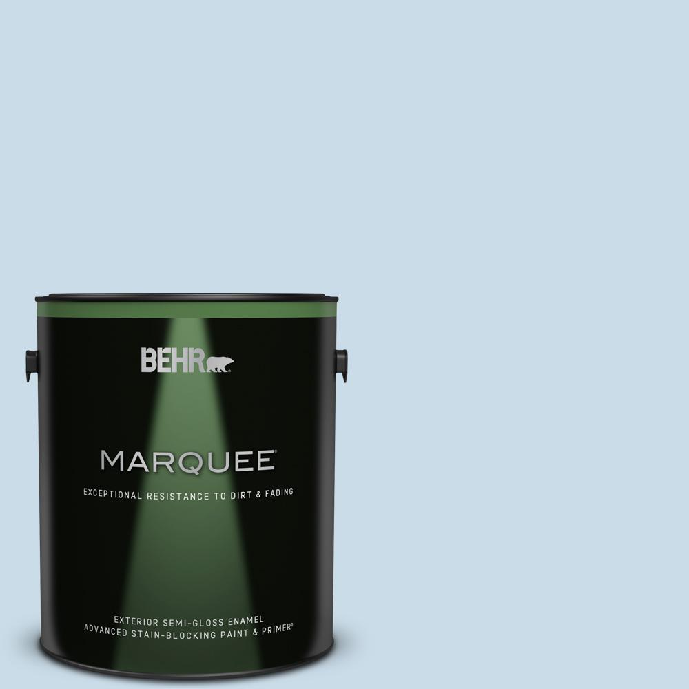 BEHR MARQUEE 1 gal. M5101 Blue Me Away SemiGloss Enamel Exterior
