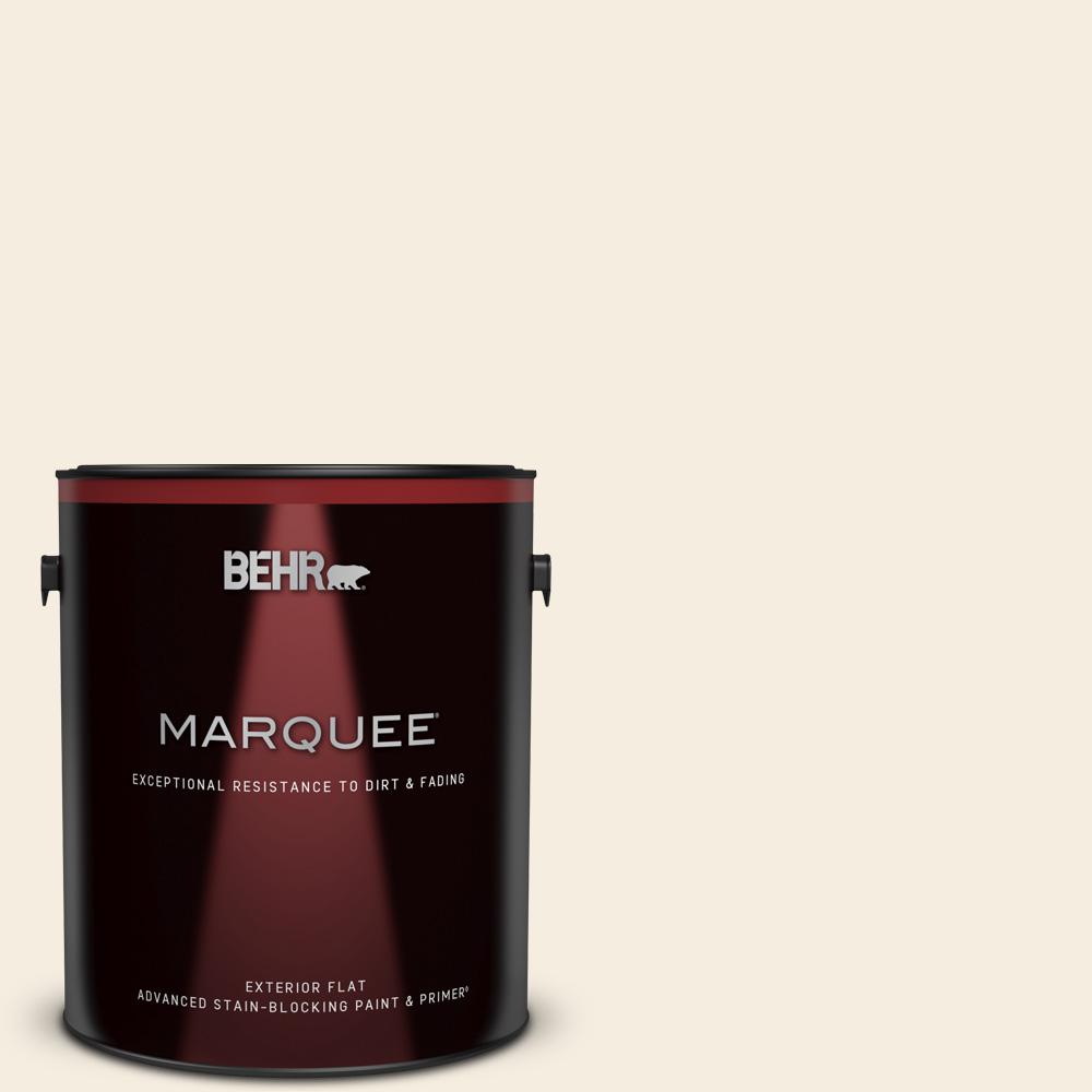 BEHR MARQUEE 1 gal. ORW10 White Flour Flat Exterior BEHR MARQUEE 1 gal. ORW10 White Flour Flat Exterior