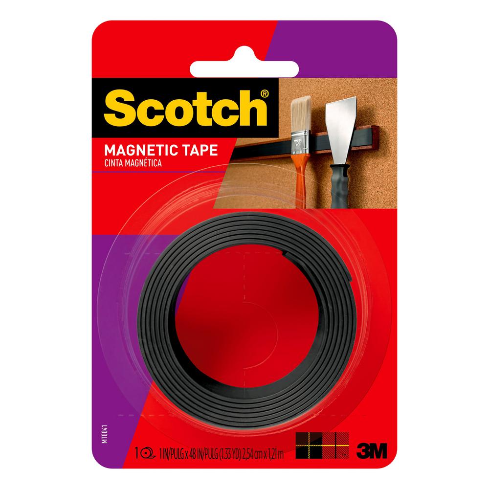3M Scotch 1 inch x 1.33 yds. Repositionable Magnetic Mounting Tape by 3M