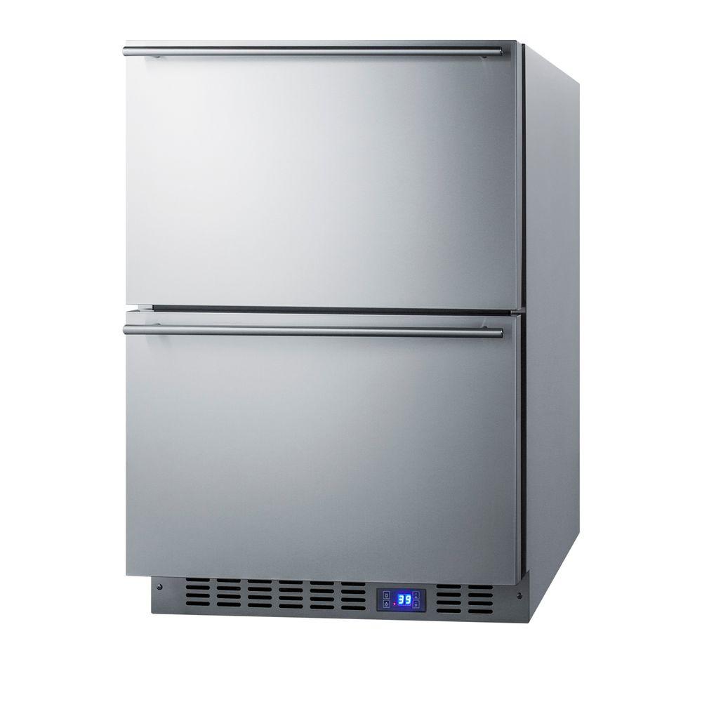 Summit Appliance 24 In 3 4 Cu Ft Outdoor Refrigerator Drawer In
