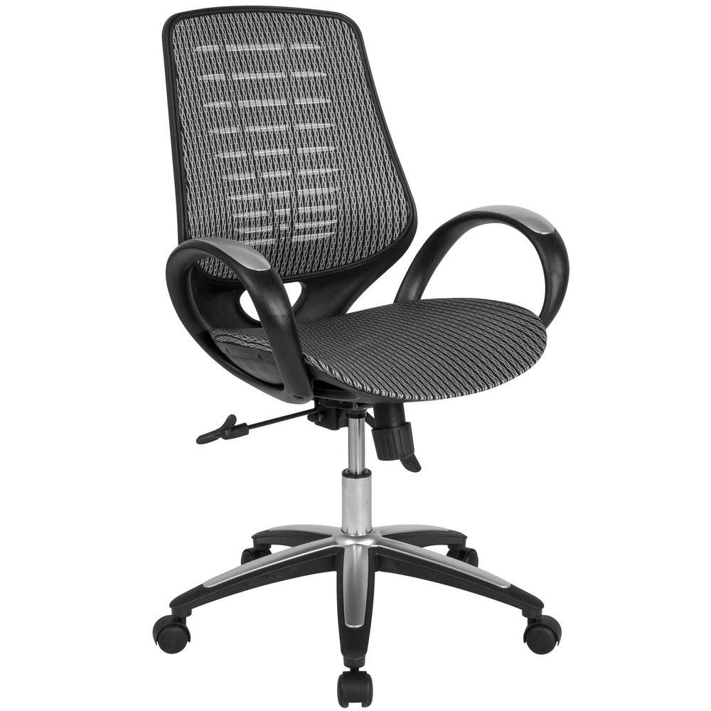 Office Star Products Gray Mesh Seat and Back Managers Chair699062
