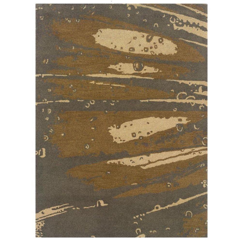 Linon Home Decor Florence Collection Slate And Olive 5 Ft X 7