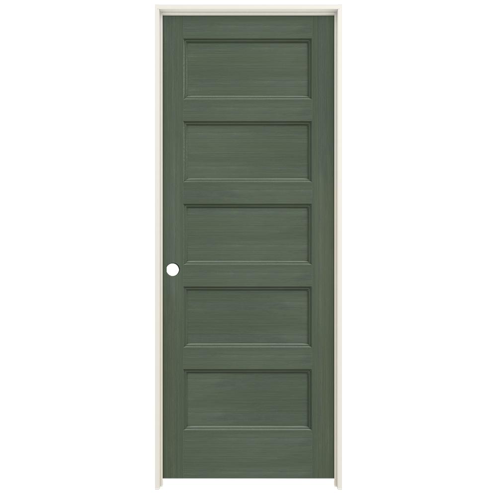 JELDWEN 32 in. x 80 in. Conmore Juniper Stain Smooth Hollow Core