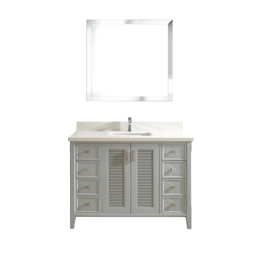 Studio Bathe Aurora 48 In W X 22 D Vanity Oxford Gray With Studio Bathe Aurora 48 In W X 22 D Vanity Oxford Gray