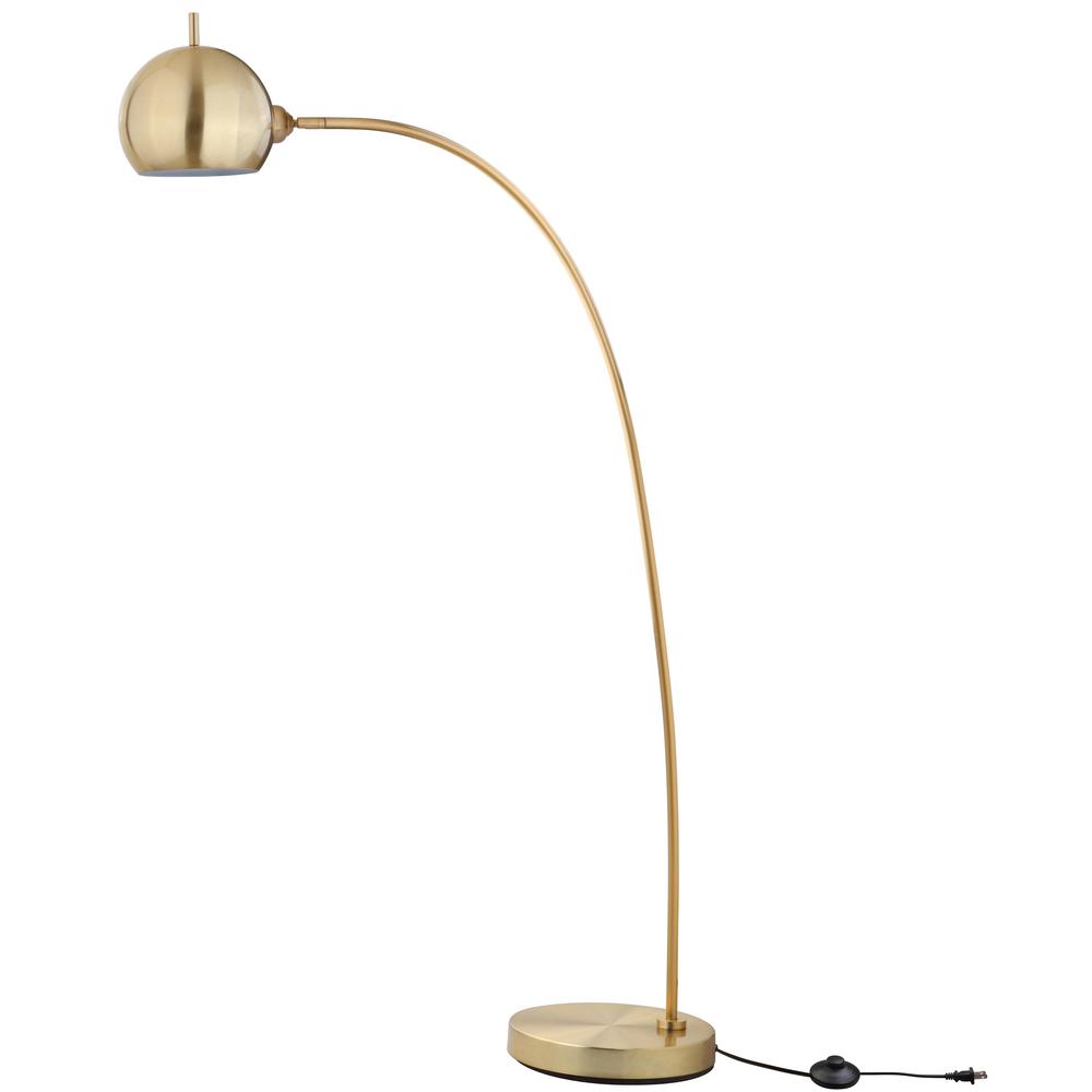 gold arc floor lamp