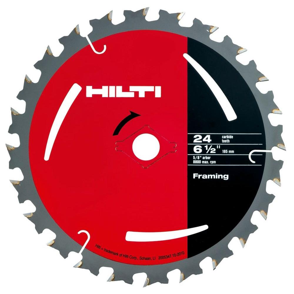 Hilti 61/2 in. x T24 Framing Blade (10Piece)2005347 The Home Depot