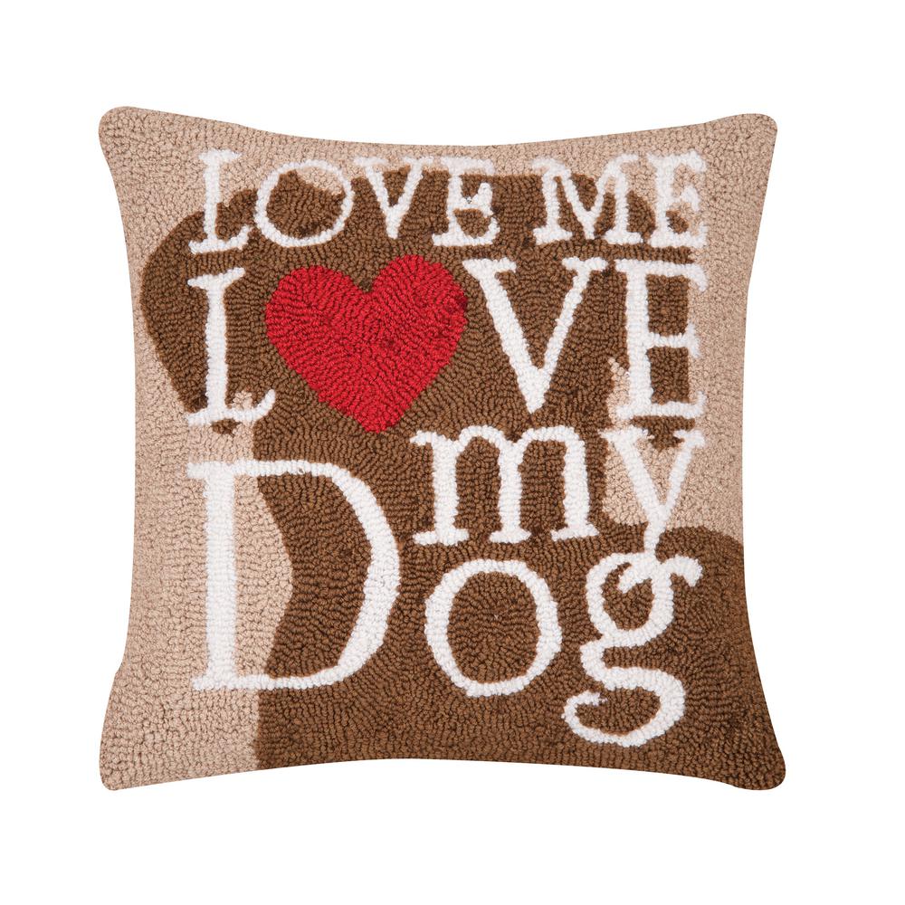 C F Home Brown Dog Love Hooked 18 In X 18 In Standard Throw