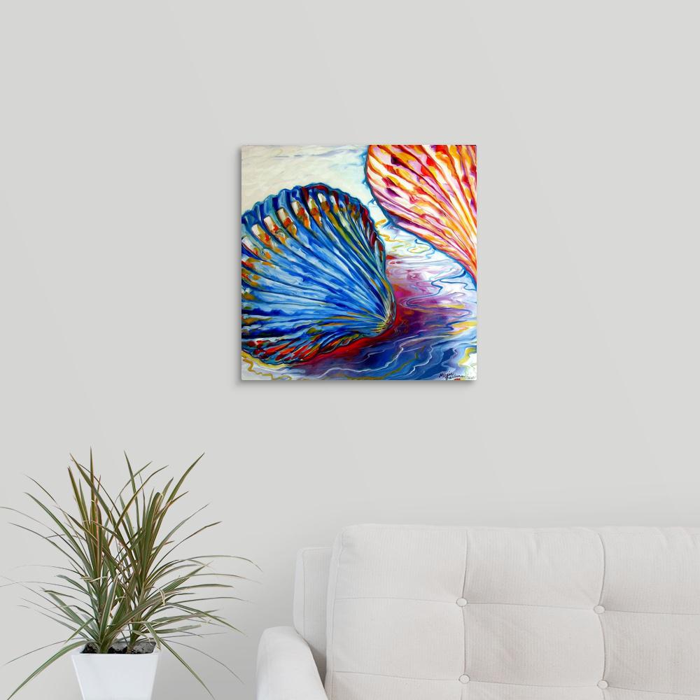 GreatBigCanvas "Seashells on the Seashore" by Megan Duncanson Canvas ...
