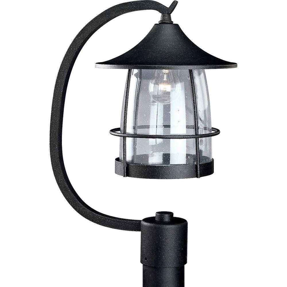 Progress Lighting Prairie Collection Gilded Iron 1 Light Outdoor Progress Lighting Prairie Collection Gilded Iron 1 Light Outdoor Post Lantern