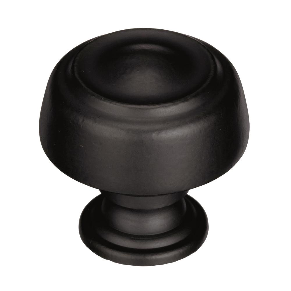 Amerock Kane 15/8 in (41 mm) Diameter Black Bronze Knob