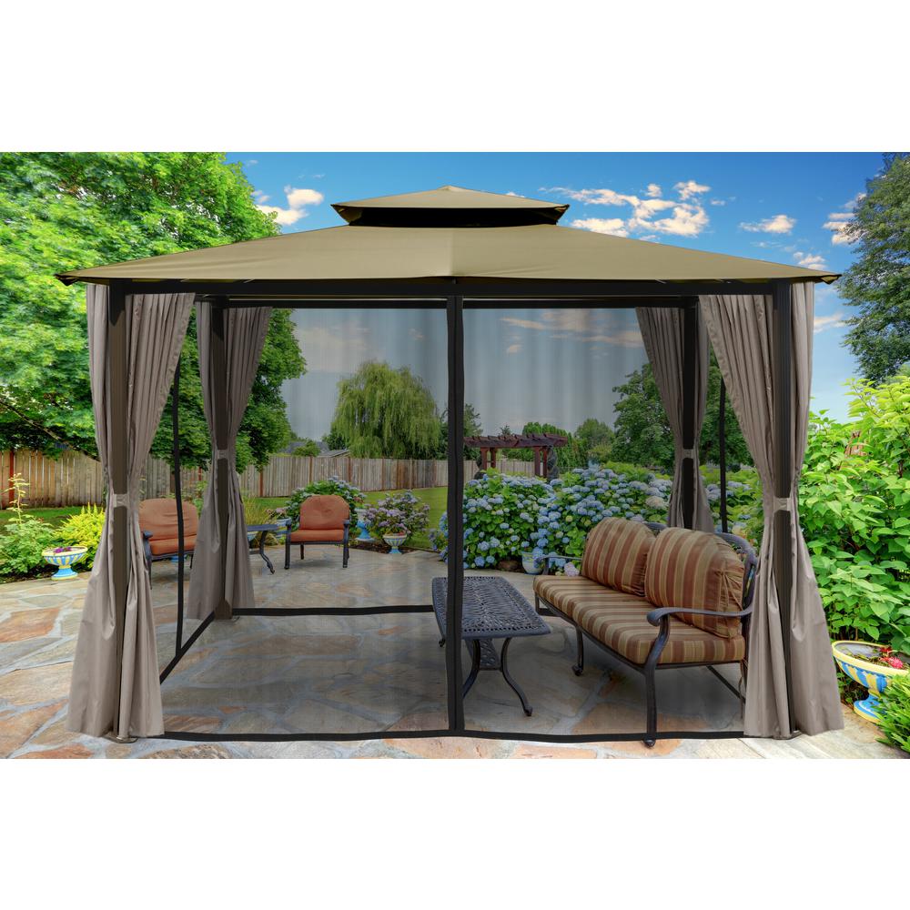 Paragon Outdoor Paragon 10 ft. x 12 ft. Gazebo with Sand ...