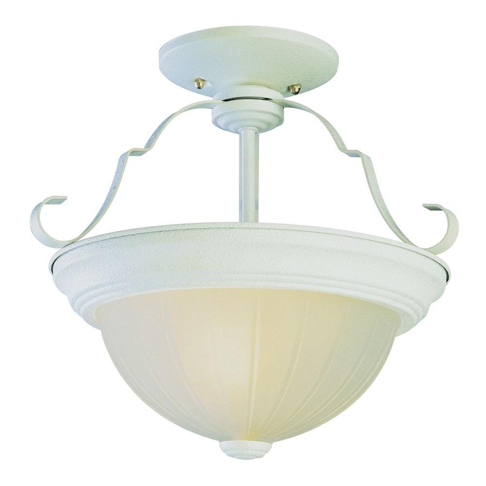 Bel Air Lighting Cabernet Collection 3 Light Antique White Semi Bel Air Lighting Cabernet Collection 3 Light Antique White Semi Flush Mount With
