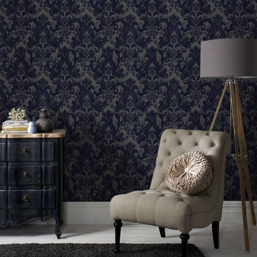 Graham Brown Forest Muses Blue Removable Wallpaper 30 988 The