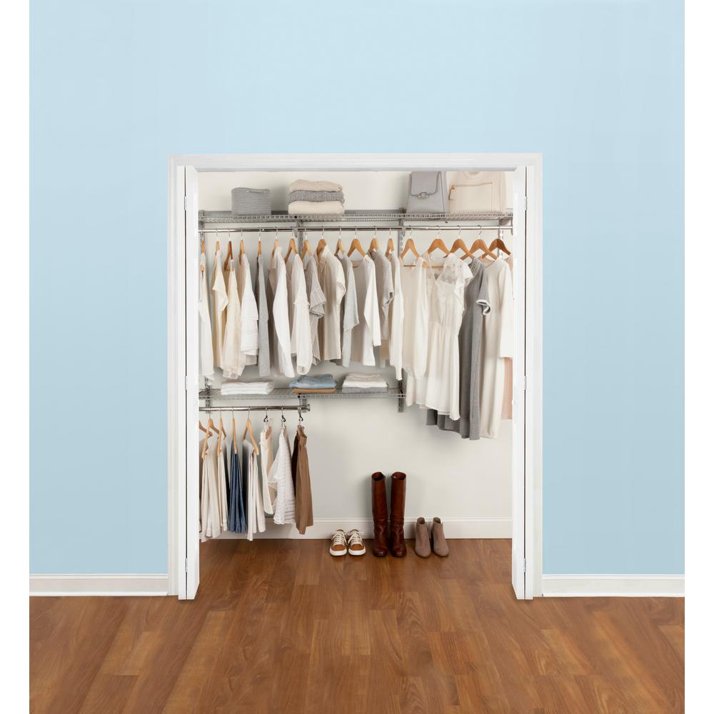 Closet Systems Organizers The Home Depot 36 In D X 72 W 2 H Configurations Custom