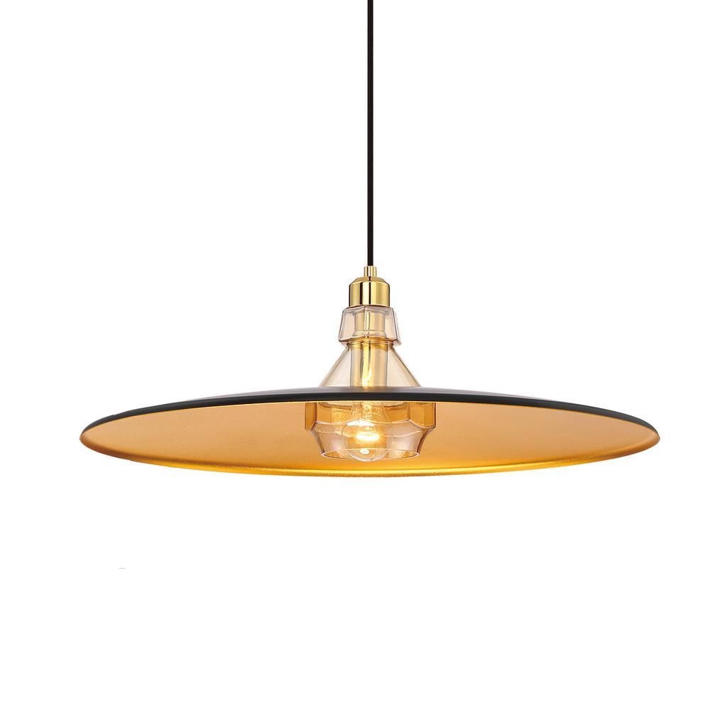 Eurofase Legend Collection 1Light Gold Small Pendant31867023 The Home Depot