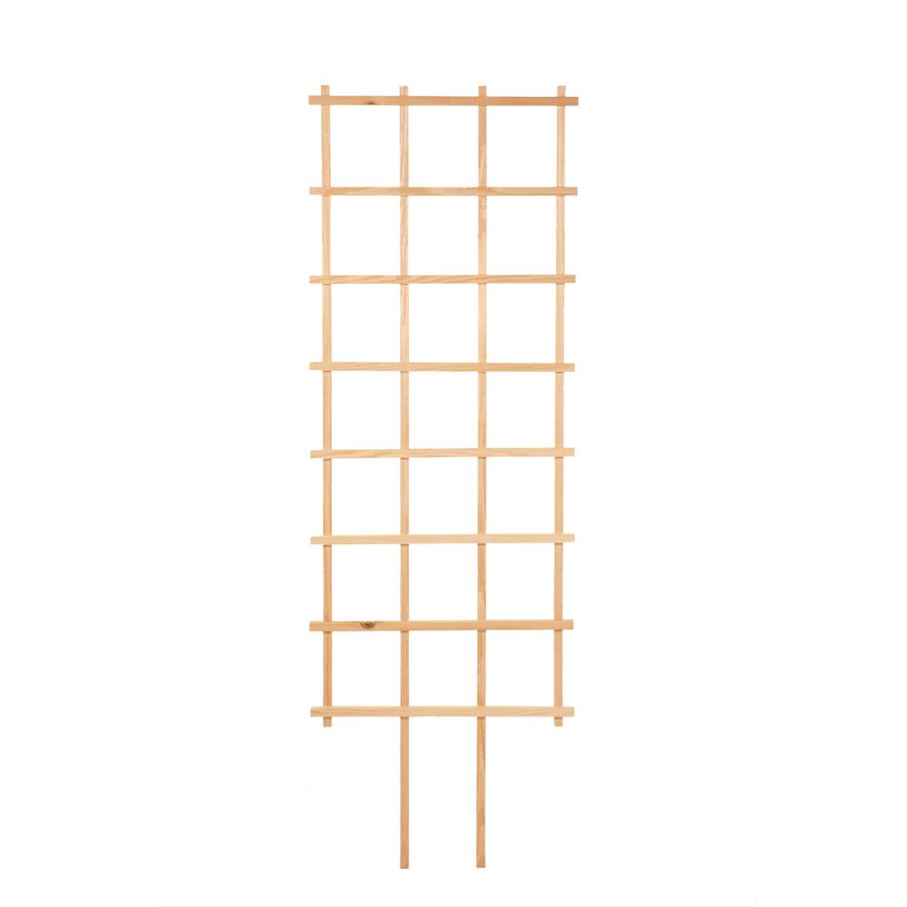 Outdoor Essentials 72 In Cedar Grid Trellis 406382 The Home Depot