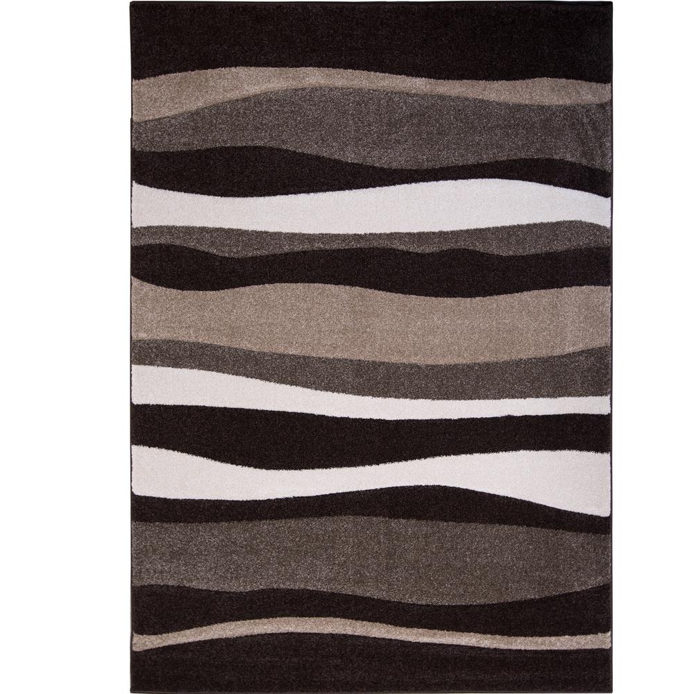 Bazaar Zag Dark Brown 5 Ft X 7 Area Rug 2 2382 514 The Home Bazaar Zag Dark Brown 5 Ft X 7