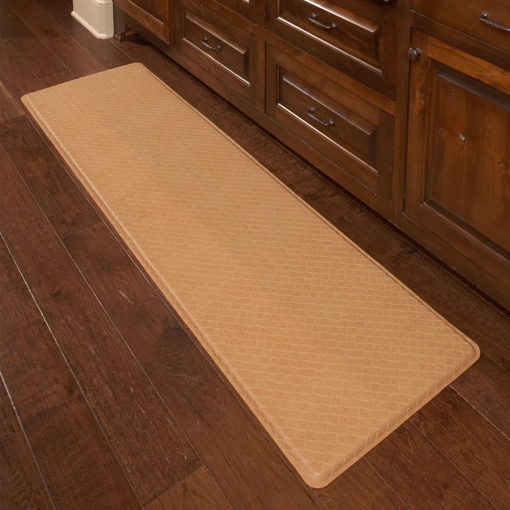 Gelpro Classic Basketweave Khaki 20 In X 72 In Comfort Kitchen