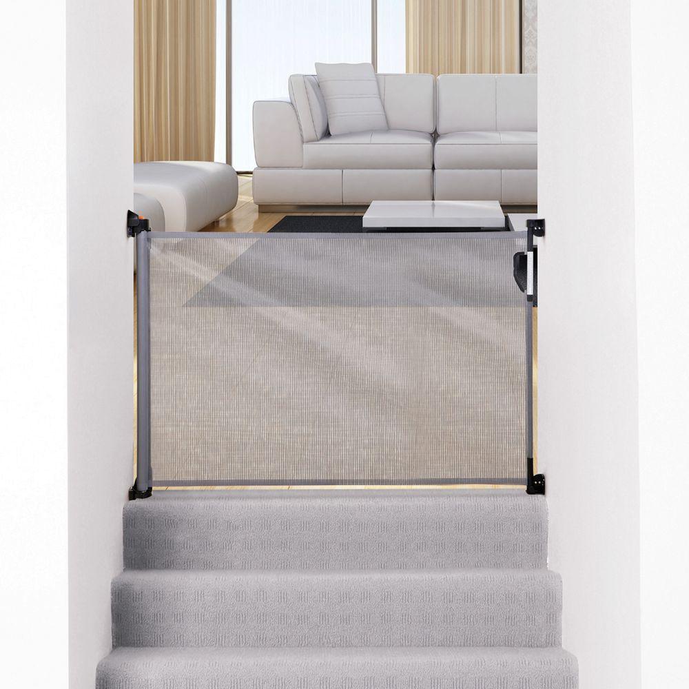 dreambaby retractable gate grey