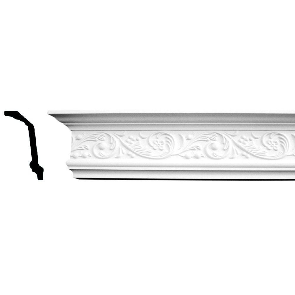 Nomastyl 1 in. x 2-1/2 in. x 78-3/4 in. Polystyrene Crown Moulding (60