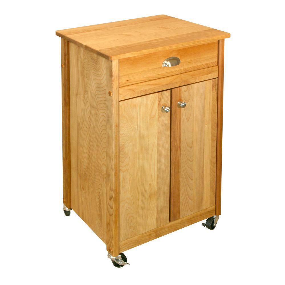 Catskill Craftsmen Promo Birch Natural Kitchen Cart With Storage