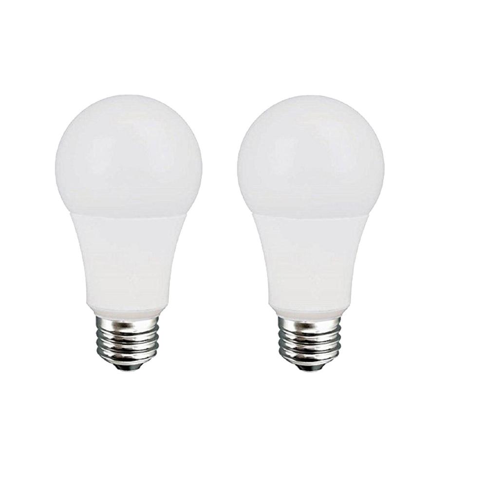 Tcp 60w Equivalent Daylight A19 Dimmable Led Light Bulb 2 Pack 60w Equivalent Daylight A19 Dimmable Led Light Bulb 2 Pack