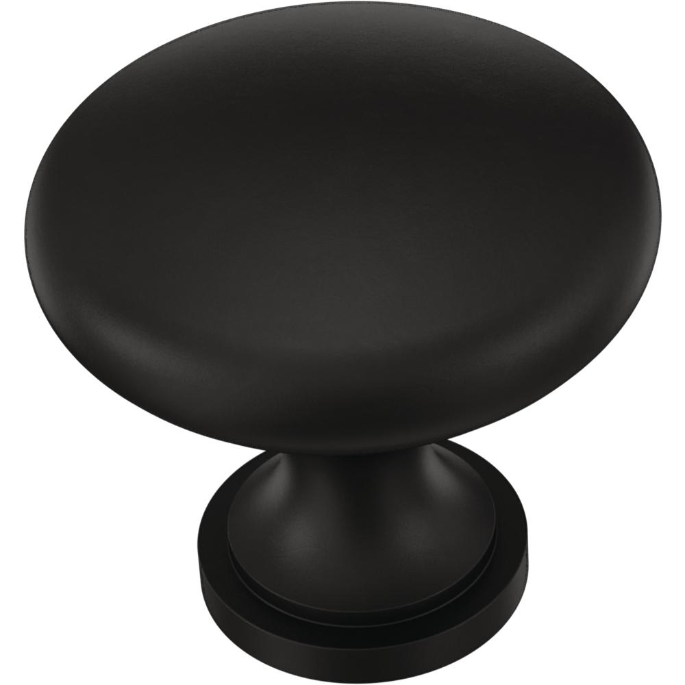 Liberty Essentials 1 316 In 30 Mm Flat Black Round Cabinet Knob 24