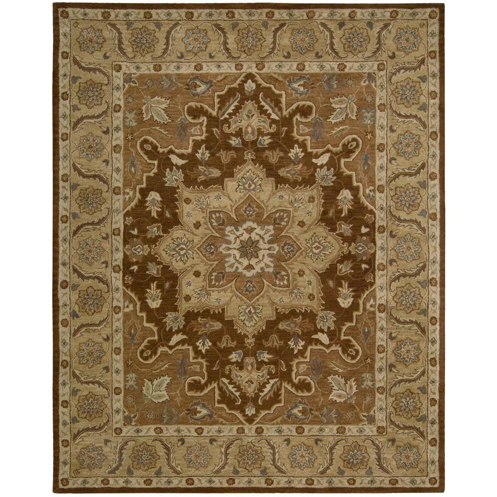 Nourison Overstock India House Chocolate 8 ft. x 10 ft. 6 in. Area Rug