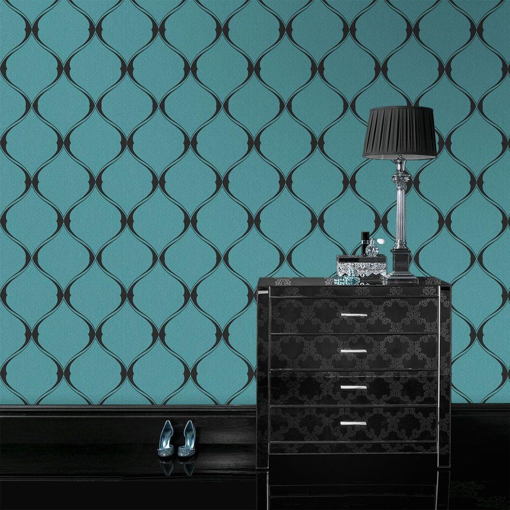 Graham Brown Turquoise Olympus Wallpaper 20 731 The Home Depot
