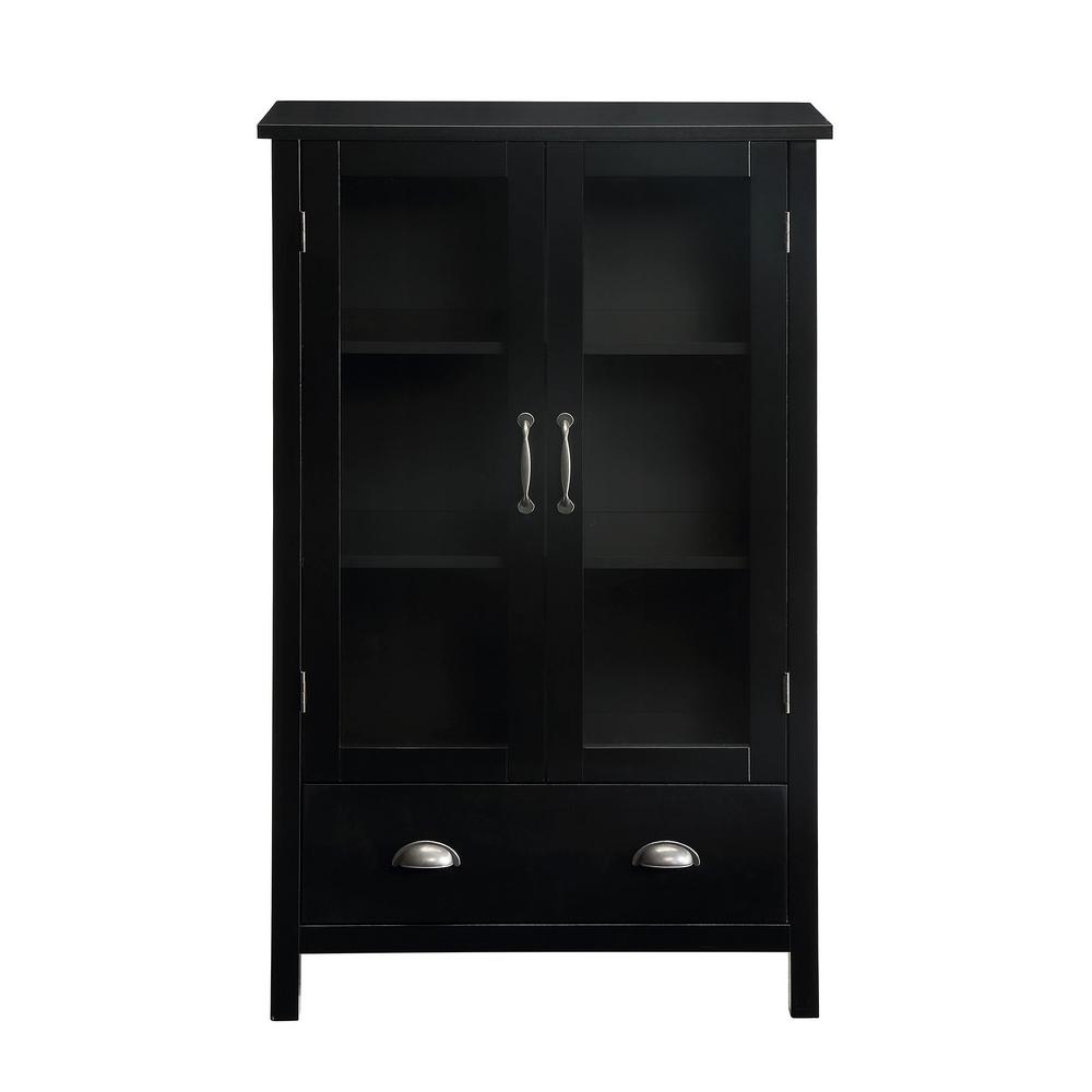 Usl Olivia Black Storage Pantry Sk19087br1 Bk The Home Depot