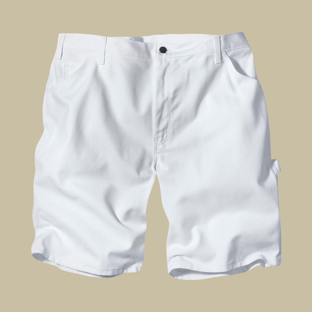 dickies white painters shorts