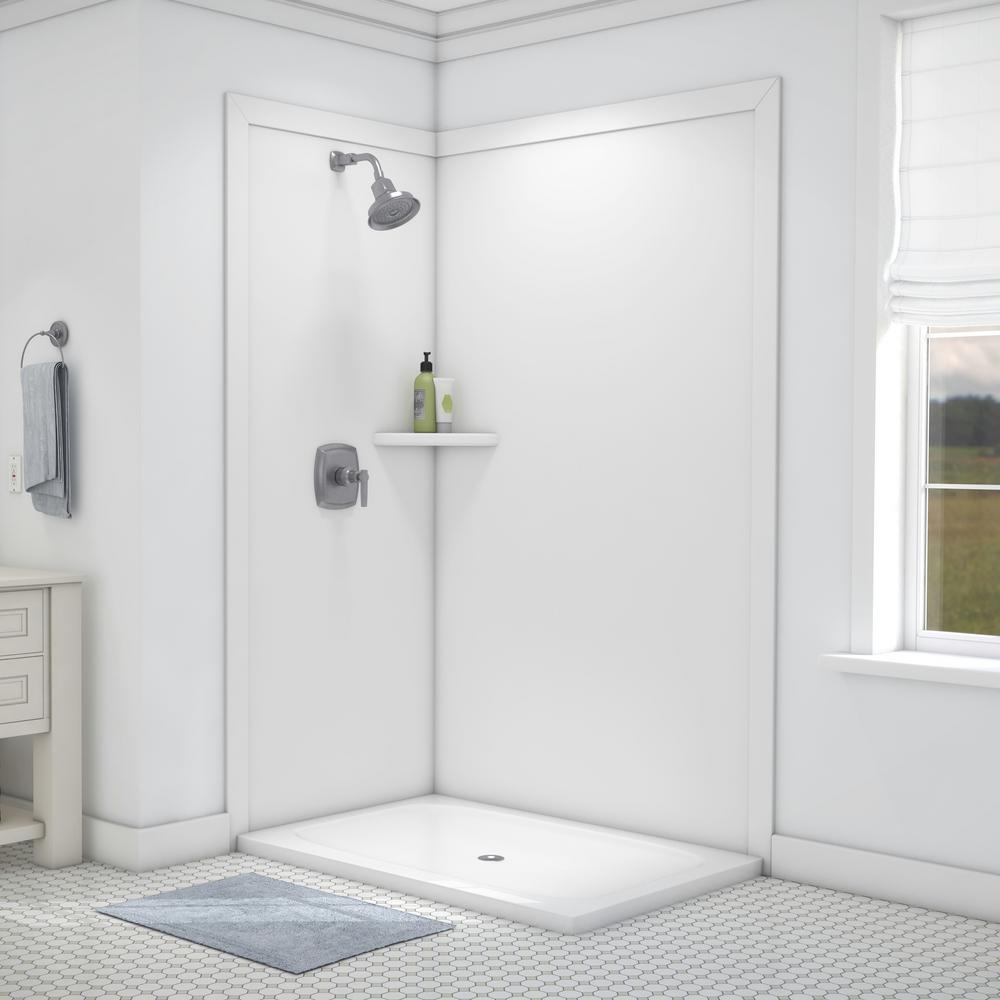 Glue Up Shower Walls Surrounds Showers The Home Depot