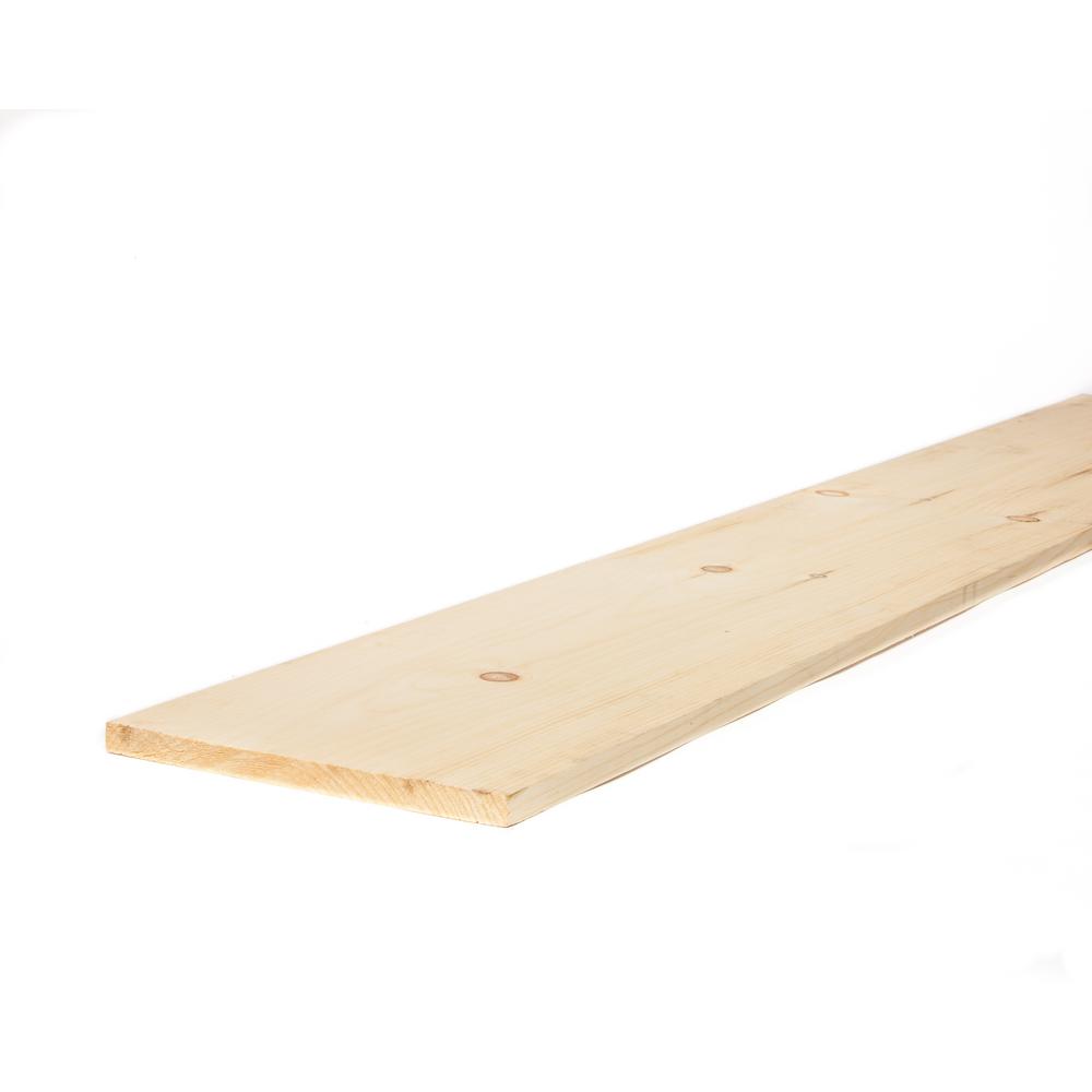 1 In X 12 6 Ft Premium Kiln Dried Square Edge Whitewood 1 In X 12 6 Ft Premium Kiln Dried Square