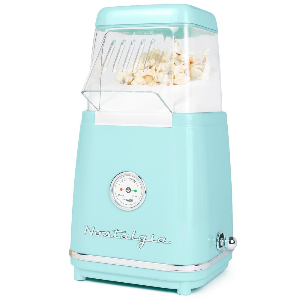 blue popcorn maker