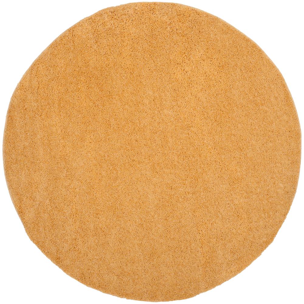 Safavieh Arizona Shag Gold 6 ft. 7 in. x 6 ft. 7 in. Round Area Rug