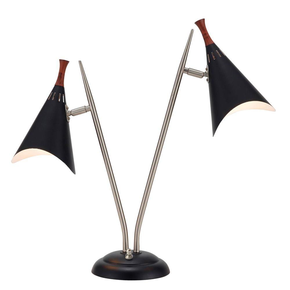Adesso Draper 22 in. Black Desk Lamp323501 The Home Depot