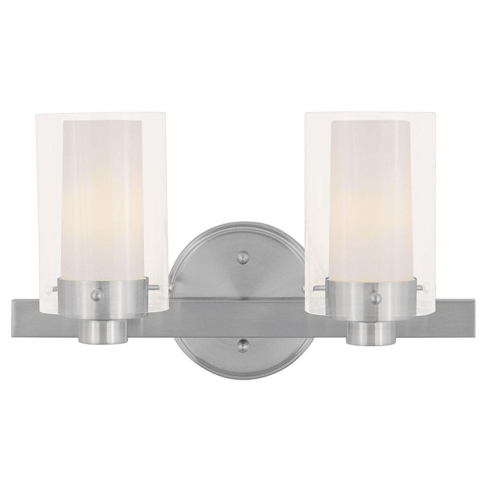 Livex Lighting Providence 2Light Brushed Nickel Incandescent Bath