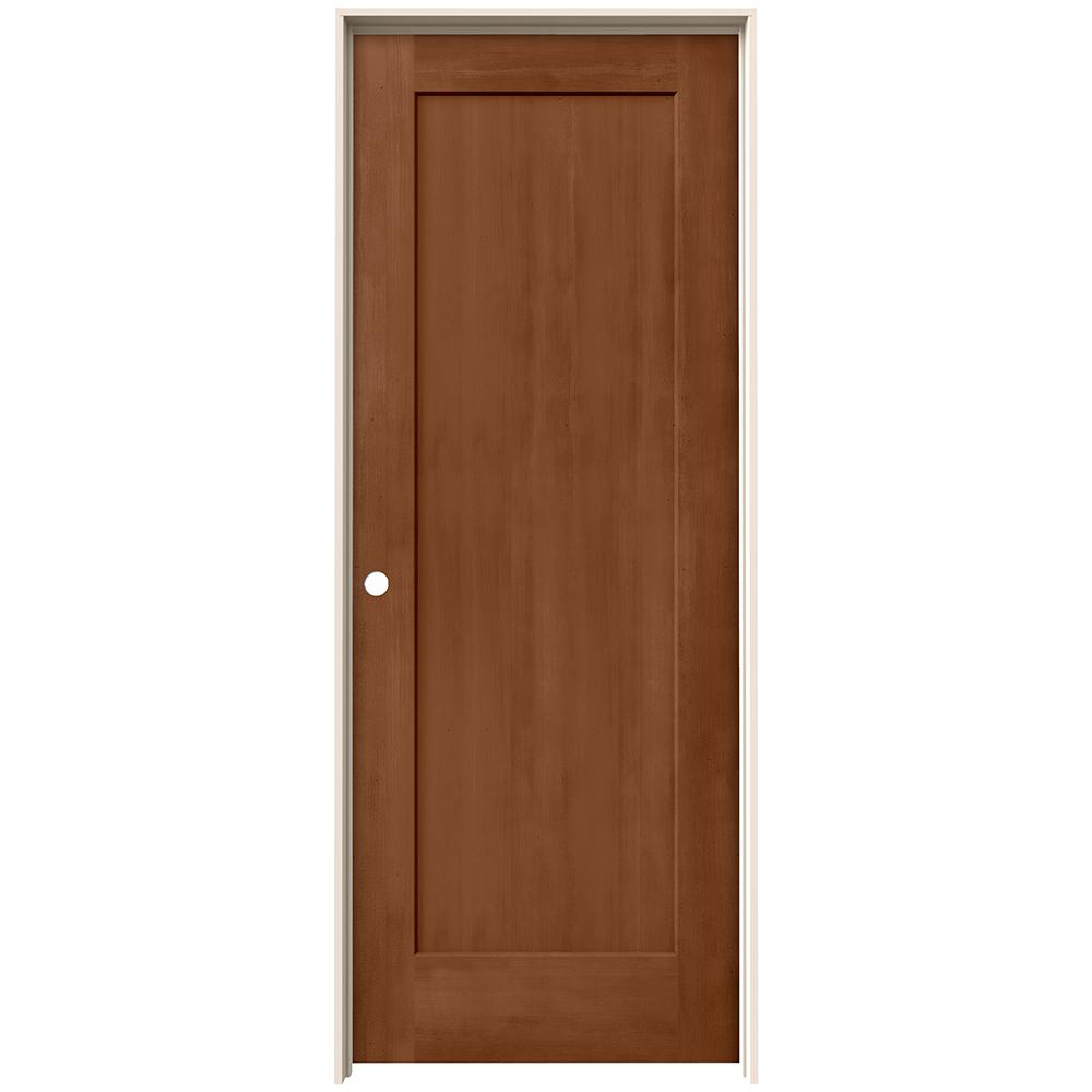 Jeld Wen 24 In X 80 In Madison Hazelnut Stain Right Hand Molded