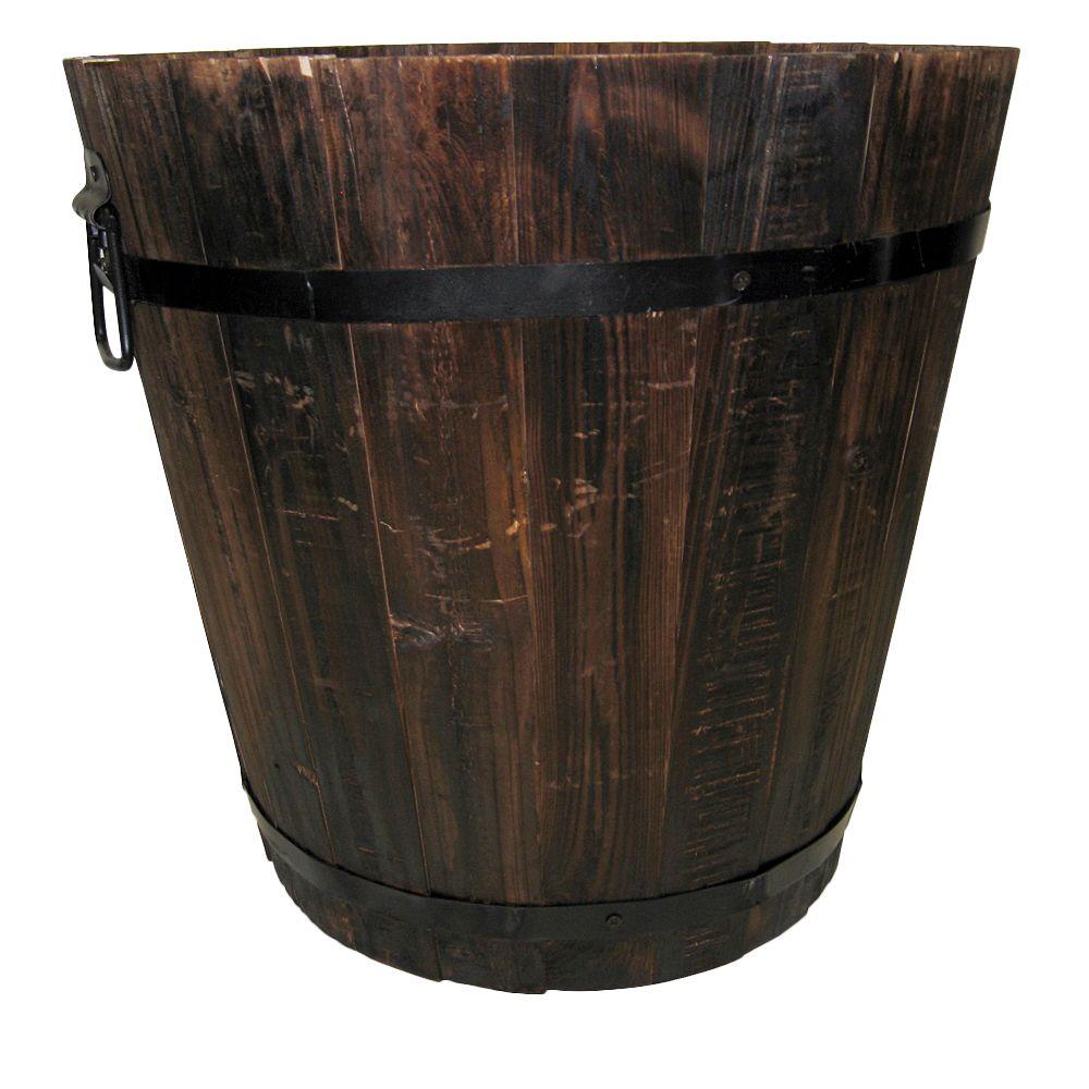 Pennington 14 in. Dia Dark Flame Wood Bucket100512046 The Home Depot