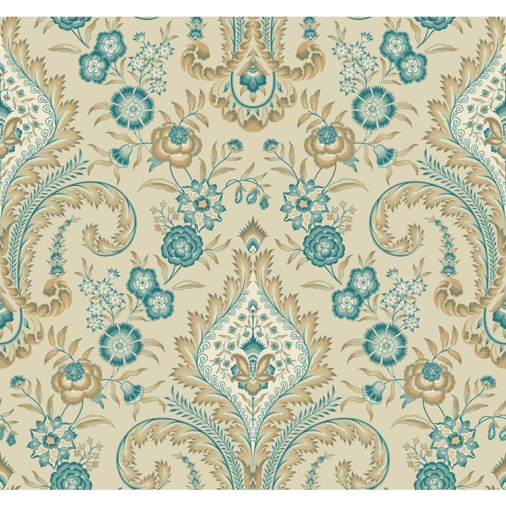 York Wallcoverings Williamsburg Isham Indienne Wallpaper-WM2548 - The ...