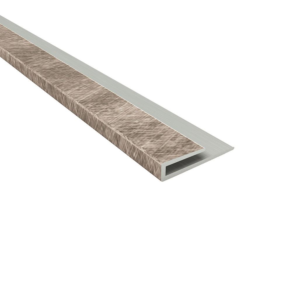 Fasade 18 In Crosshatch Silver J Trim 921 21 The Home Depot Fasade 18 In Crosshatch Silver J Trim