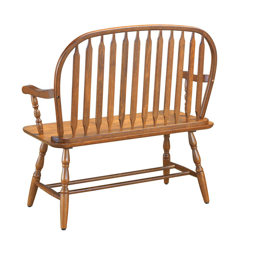 Carolina Cottage Windsor Oak Bench 42 Ao The Home Depot Internet 204326555 2 Carolina Cottage Windsor Oak Bench